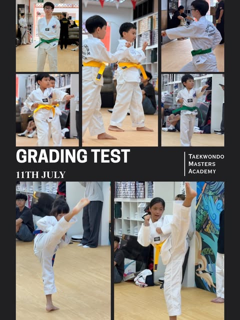 Belt grading test collage